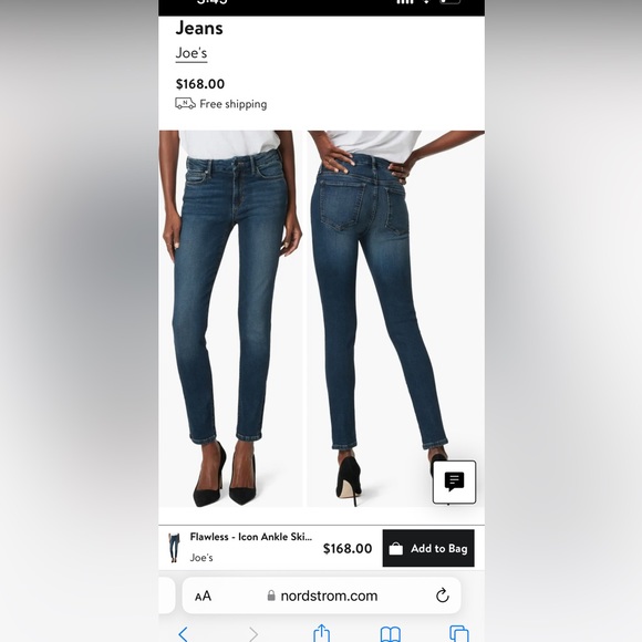 Joe's Jeans Denim - Joe’s flawless skinny ankle jeans 26 NWT